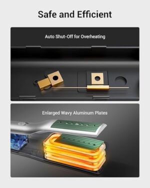 SteamPro 3-in-1 Travel Steamer for Clothes, Handheld Mini Press Iron, Pocket Flat Iron for Clothes, Portable Clip Iron Steamer, 0.85lb Light Travel Iron, 15s Fast Heat up, 10min Long Use, Green - Image 6