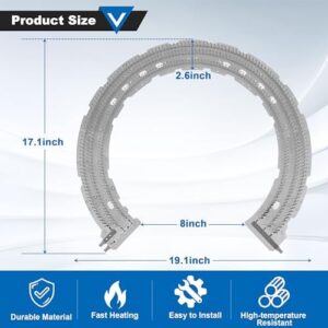 WE11M10001 Dryer Heating Element Replacement Parts GE Dryer Heating Element for GE Hotpoint Fisher Paykel Electric Dryers Laundry MICA Heater Repair Kit Replace 17380082 - Image 2