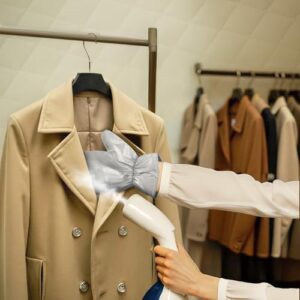 Garment Steamer Gloves for Steaming Clothes – Grey Steam Mitt Protects Against Heat – Flexible Hand Mitten for Steam Iron – Ironing Accessories – Waterproof Steamer Mitt Glove (1 Pair) - Image 2