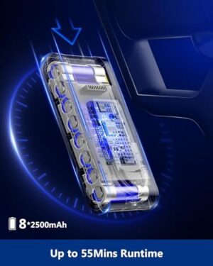 Cordless Vacuum Cleaner, 550W/45Kpa Strong Suction Vacuum Cleaners for Home, Up to 55 Mins Runtime Stick Vacuum with LED Display, Anti-Tangle Lightweight Vacuum for Pet Hair/Hardwood Floor/Carpet - Image 3