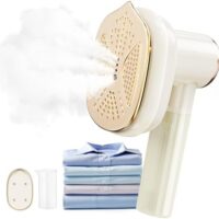 Travel Steamer for Clothes Mini Ironing Machine, 1000W Clothing Portable Iron Steamer Small Size, Effortless Wrinkle Clothes Steam Removal for Home and Travel Use, 110V