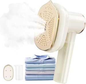Travel Steamer for Clothes Mini Ironing Machine, 1000W Clothing Portable Iron Steamer Small Size, Effortless Wrinkle Clothes Steam Removal for Home and Travel Use, 110V