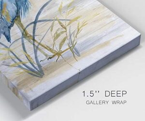 Renditions Gallery Animals Wall Art Abstract Paintings for Decor Rustic Yellow Blue Heron Bird Canvas Artwork Prints for Bedroom Living Room Office Walls - 24"X36" LT15 - Image 6