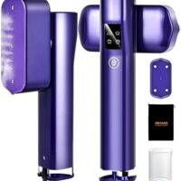 Steamer for Clothes, Portable Travel Steamer for Clothes Mini, Steamer & Iron 2 In 1, Handheld Garment Steamer 1000W, 15s Heat Up, 100ML Water Tank, LCD Display, Rotatable Clothing Steam Iron (Purple)