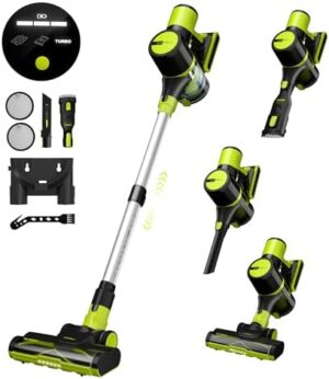 UNINELL HOME Cordless Vacuum Cleaner, 45Kpa 55 Mins Vacuum Cleaners for Home, Vacuum Cleaner Self-Standing, Anti-Tangle Stick Vacuum, Lightweight, Wall Mount Charging Vacuum for Pet Hair,Carpet,Floor