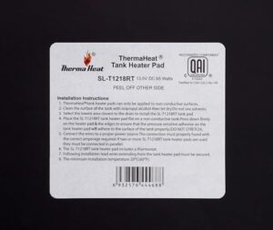 Lasalle Bristol 210SLT1218RTBX Therma Heat Holding Tank Pad - 12"x 18" with Thermostat 12V - Image 3