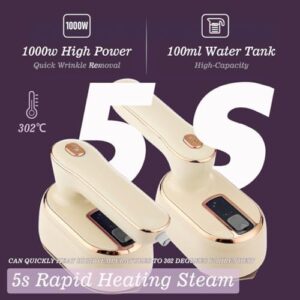 1000w Portable Mini Travel Steamer for Clothes: hand held steamer travel size handheld mini steam iron for clothing dress shirt plancha a de vapor para ropa portatil small compact ironing machine - Image 4