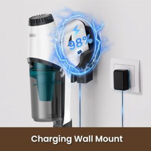 Gevi Cordless Stick Vacuum Cleaner, Vacuum Cleaners for Home with Crevice Tool and Dust Brush, Ultra Lightweight, Up to 45mins Battery Runtime, Quick Clean-Up for Hard Floors, Carpets and Upholstery - Image 9