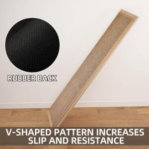 Kitchen Mat 1 PCS, Cushioned Non Slip Rugs for Kitchen Floor, Absorbent Runner Comfort Standing Mats Washable for Kitchen, Office, Home (Brown, 17.3"x60") - Image 4