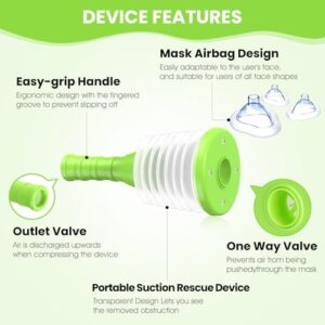 Choking Rescue Device for Kids and Adults, Anti Choking Device, Portable Airway Suction Device (Vacuum Power Body Fluid Suction Apparatus Device) - Image 6
