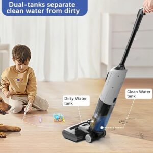 SWEEPBIRD C1 Wet Dry Vacuum Cleaner Cordless, Hardwood Floors Cleaner for Multi-Surface Cleaning with Smart Control & Self-Cleaning System, for Hardwood Tile Floor & Carpet - Image 4