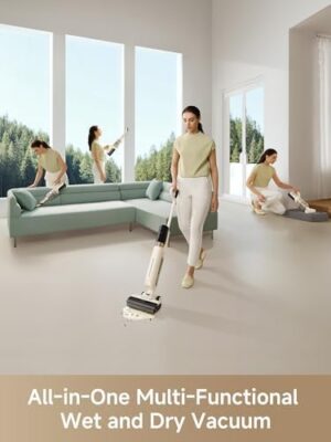 MOVA K30 Mix Wet Dry Vacuum Cleaner, 4-in-1 Cordless Vacuum for Multi-Surface, 180° Lie-Flat Reach, 30Min 140°F Hot Air Drying, 0in Dual Edge, Powerful 18000Pa Suction Floor Cleaner for Pet Hair - Image 5