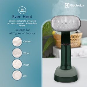 Electrolux SnapSteam Steamer for Clothes - Powerful 1200W Handheld Detachable Steam Press Iron Wrinkle Remover Portable Travel Steamer for Garments, Fabrics & Curtains, Green - Image 7