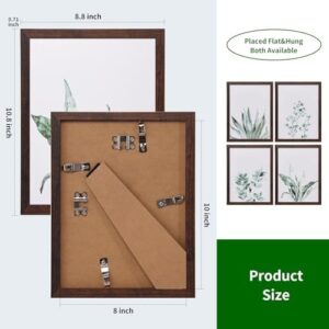 LONGKING Framed Art, Botanical Wall Art Decor, Green Plant Picture Frame Collage Set for Home, Living Room Decoration, Bathroom (4 Pack, 10x8) - Image 5