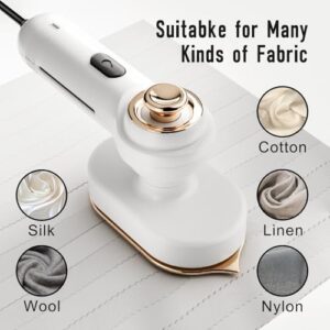 Portable Mini Travel Steamer Iron for Clothes - Fast Heating, Wrinkle-Removing, Ideal for Business Trips, Vacation, Quick Touch-Ups, Suitable For Travelers, Business Professionals(white) - Image 5