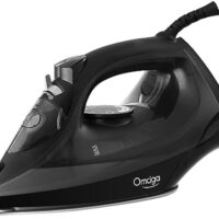 Steam Iron for Clothes, 1500W Clothes Iron with Non-Stick Soleplate, Clothing Iron with 11.84oz Water Tank, Self-Cleaning, Anti-calc Function