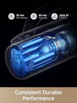 MOVA K30 Mix Wet Dry Vacuum Cleaner, 4-in-1 Cordless Vacuum for Multi-Surface, 180° Lie-Flat Reach, 30Min 140°F Hot Air Drying, 0in Dual Edge, Powerful 18000Pa Suction Floor Cleaner for Pet Hair - Image 8