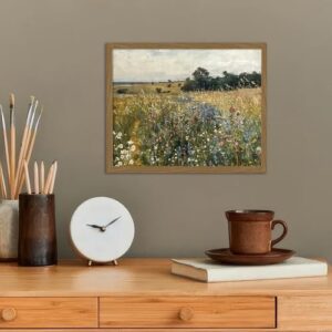 XMMPOT Wildflower Canvas Wall Art: Framed Wall Art for Living Room- Vintage Nature Botanical Bathroom Wall Decor Prints 12"x15" - Image 5