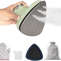 Econour 2-in-1 Mini Travel Iron & Steamer with temperature control, light indicator, and non-stick soleplate, Compact, portable, and ideal for travel, crafting, quilting, sewing, and handcraft project