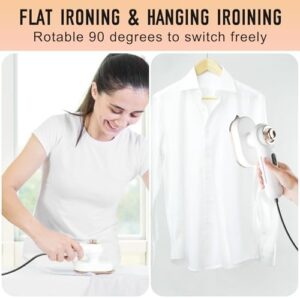 Portable Mini Travel Steamer Iron for Clothes - Fast Heating, Wrinkle-Removing, Ideal for Business Trips, Vacation, Quick Touch-Ups, Suitable For Travelers, Business Professionals(white) - Image 2