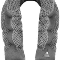 UNCN Long Wide Heating pad for Neck and Shoulders Back 33 * 5.9" microwavable Large Moist Heat Pack Warm hot Compress Neck wrap Weighted Bag Massage Reusable Herbal Nature Calming Portable 1.95Pounds