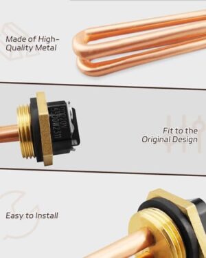 HE 55220 Water Heater Element, Fit for Eco Smart ECO POU 6 ECO 8 ECO 11 Tankless Electric Water Heater, Water Heating Element 5.5KW 220V or 6KW 240V, Screw-in 2Packs - Image 3