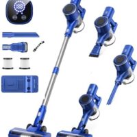 Cordless Vacuum Cleaner, 35Kpa Vacuum Cleaners for Home, Lightweight Household Stick Vacuum Cleaner, LED Display, Rechargeable, Handheld Vacuum for Pet Hair Carpet Hardwood Floor, AS2208