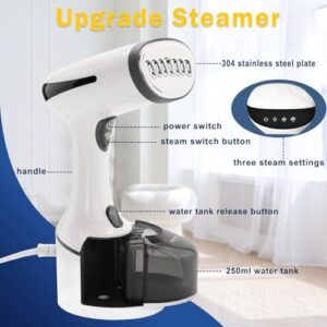 Steamer for Clothes, Quick Heat Up Handheld Garment Steamer, Portable Colthes Fabric Wrinkles Remover, Travel Steamer Iron for Home - Image 2