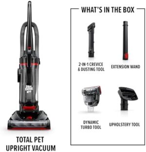 Dirt Devil Multi-Surface Total Pet+ Upright Bagless Vacuum Cleaner for Carpet and Hard Floor, with Pet Tool Kit, Powerful, Lightweight, Corded Vacuum Cleaners for Home Use - Image 7