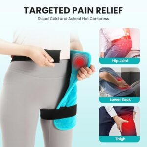 TABEKE Hip Heating Pad for Hip/Sciatica Pain Relief, Hip Support Brace, Lower Back/Thigh/Buttock Electric Heat Pad, Hot Physical Therapy for Men, Women - Image 7