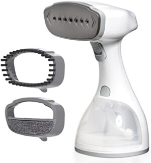 Portable steamer for clothes - 1500W & 10 oz incl. ironing glove & attachments I Clothing steamer handheld I Travel garment steamers Plancha a vapor para ropa Planchas de vaporizador Fabric