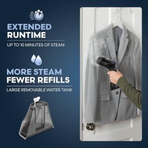 Conair Compact Garment Steamer for Clothes, Small Size Tackles Big Wrinkles with Fast Heat Up - Image 5