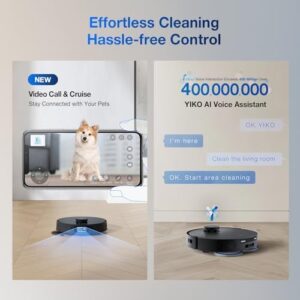 ECOVACS DEEBOT T30S AI Care Robot Vacuum and Mop, 11000Pa, TruEdge Adaptive Edge Mopping, ZeroTangle, AI Instant Re-mop, Hot Water Mop Washing, Self-Emptying & Refilling, Obstacle Avoidance - Image 7