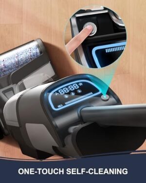 Stealth ECVP01 Cordless Wet Dry Vacuum Cleaner, Smart Vacuum Mop with Self-Cleaning Detachable Battery for Hard Floor Area Rugs Carpet, LCD Display, 30min Runtime, Voice Prompt - Image 2