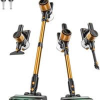 Cordless Vacuum Cleaner, 8 in 1 Vacuum Cleaner for Home with LED Display, 3 Suction Modes, 45mins Runtime Lightweight Stick Vacuum for Home Hardwood Floor, Pet Hair, Carpet