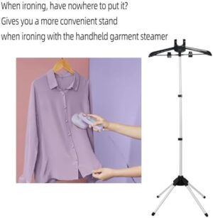 Clothes Steamer Stand With 1 Pair Ironing Gloves,Steamer Rack For Clothes,Steam Iron Stand,Garment Steamer Rack - Image 6