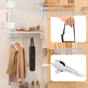 Beautyflier Portable Steamer Bag for NORI Press Travel Steam Iron, Travel Carrying Bag for Handheld Iron, Handheld Steamer Case Organizer with Hanging Buckle Strap, Fits Travel (Bag Only) - Image 2