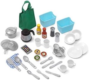 Step2 Great Gourmet Kids Kitchen Playset, Indoor/Outdoor Kitchenette, Interactive Play with Lights and Sounds, Made of Durable Plastic, Includes 33 Piece Toy Accessories, Toddlers 3+ Years Old, Pink - Image 2