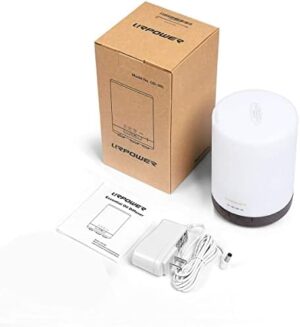 URPOWER 2nd Gen 300ml Aroma Essential Oil Diffuser Night Light Ultrasonic Air Cool Mist Humidifier with AUTO Shut Off and 6-7 Hours Continuous Diffusing and 4 Timer Settings for Home Office Yoga Spa - Image 7