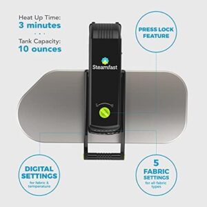 Steamfast SF-680 Digital Steam Press with Multiple Fabric Settings and Steam Burst Function,Stainless/Black, Stand - Image 6