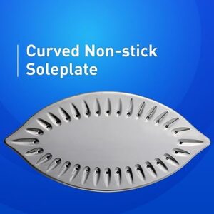 Panasonic Cordless Iron, Portable 360-Degree Freestyle Dry/Steam Iron with Precision Tips and Stainless Steel Soleplate, Anti-Calc and Anti-Drip, Power Base and Carrying/Storage - NI-QL1000A (Blue) - Image 4