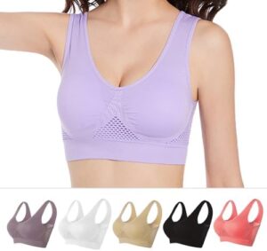 GYQMBT Breathable Cool Liftup Air Bras,2024 New Breathable Sports Bras for Women Plus Size,Comfortable Sports Bra