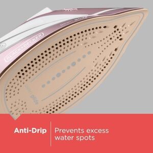 BLACK+DECKER Pearl Iron, IR2398, 50% Smoother Gliding with Pearl-Infused Ceramic Soleplate, Powerful Steam, 8 Foot Cord, Vertical Steam Function - Image 2