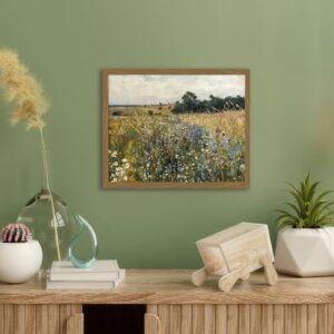 XMMPOT Wildflower Canvas Wall Art: Framed Wall Art for Living Room- Vintage Nature Botanical Bathroom Wall Decor Prints 12"x15" - Image 6