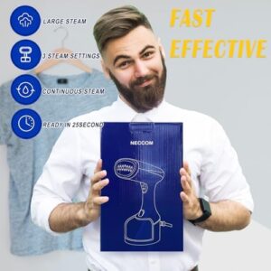 Steamer for Clothes, Quick Heat Up Handheld Garment Steamer, Portable Colthes Fabric Wrinkles Remover, Travel Steamer Iron for Home - Image 7