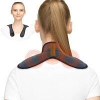 Heated Neck Wrap Cordless, Electric Heating Pad for Neck & Shoulder Pain Relief, Portable Heating Pad Mini for Relief of Sore Muscles, Gifts for Men & Women (Grey)