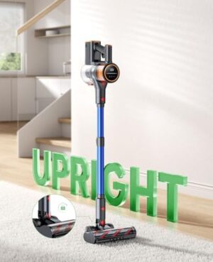 Cordless Vacuum Cleaner, 45Kpa 550W 60Mins Vacuum Cleaners for Home, Stick Vacuum Cordless Rechargeable, Wall Mount Charging, Self-Standing, Household Vacuum for Pet Hair/Carpet/Hardwood Floor(X9) - Image 5