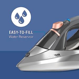 Conair GlideLite Professional Iron, Steam Iron for Clothes, Simple One-Temp Technology, Friction-Free Easy Glide Soleplate - Image 7