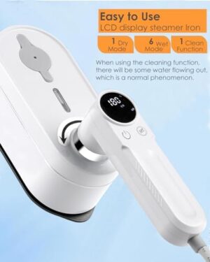 Travel Garment Steamer for Clothes, 1200W Steamer Iron for Clothes Travel Size Small Handheld Garment Steam Ironing Machine, Travel College Dorm Home Essentials - Image 5