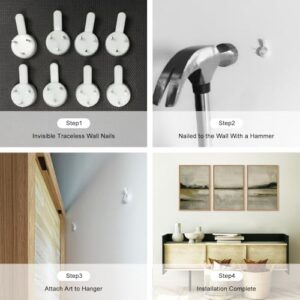 KAIRNE Abstract Mountain Lake Wall Art Set, 3 piece Textured Canvas Wall Decor, Framed Nordic Neutral Tan Wall Painting, Nature Landscape Art Print for Bedroom, Living Room, Office - 24"x36"x3 - Image 7